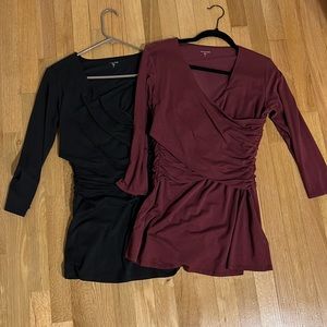 Garnet Hill wrap shirts, size Medium